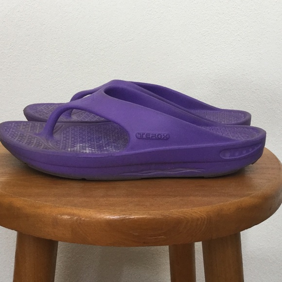 Terox Shoes - Terox Unisex Purple Energy Flip Flops Size XS US Size Women's 7 Men's 5